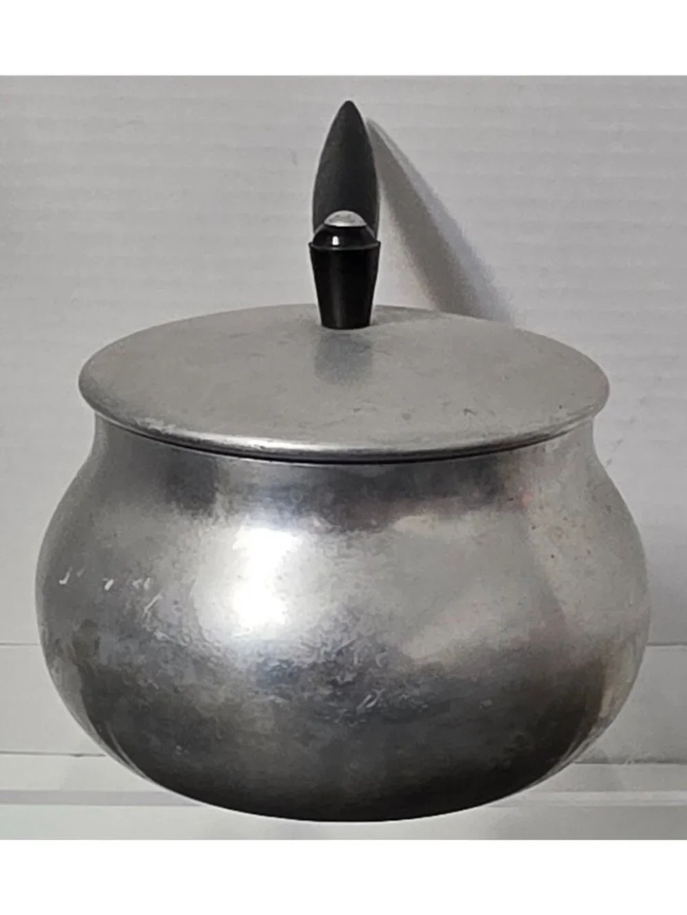 Vintage Puralum Italy Aluminum Saucepan Pot Lid Bakelite Handle MCM 5